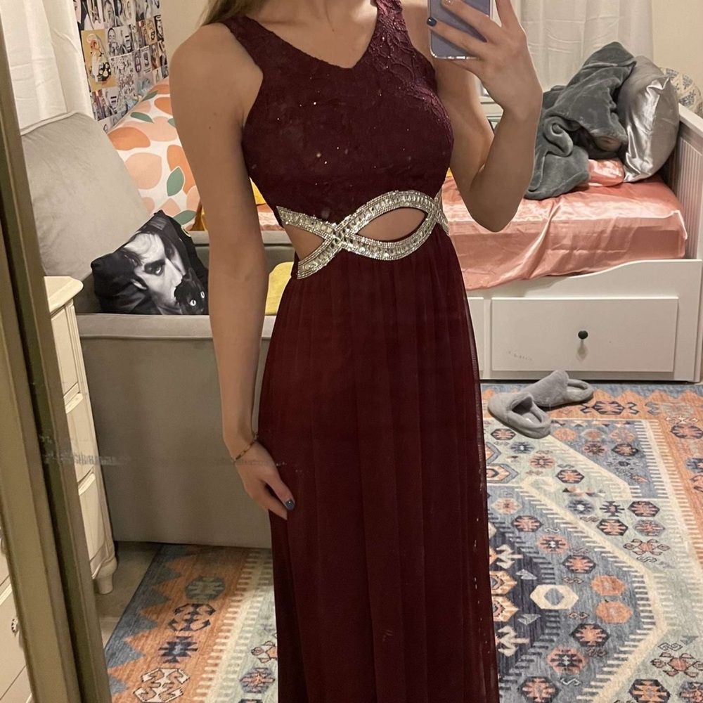 Maroon Formal Dress